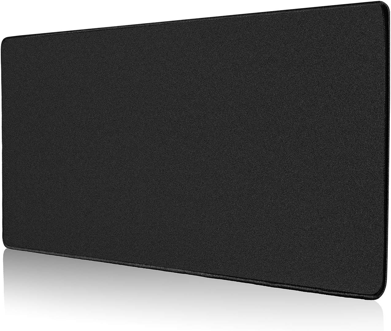 ALOANES Large Gaming Mouse Pad with Non-Slip Rubber Base,Stitched Edge,Desk mat for Laptop,Computer & PC, Wristing Pad for Gamer,Office & Home,Classic Black XL 11.81''x31.50''x0.12''
