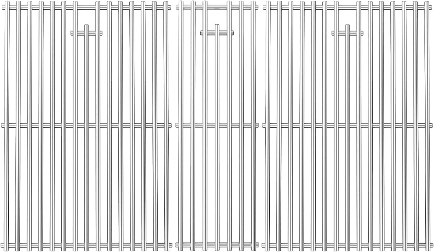 Uniflasy Cooking Grates for Nexgrill 720-0882A Evolution Infrared Plus 5-Burner Stainless Steel Gas Grills Grates Replacement Parts Cooking Grids with Side Burner