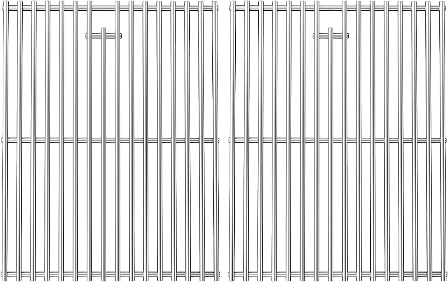 Uniflasy 17 Inches Cooking Grates for Home Depot Nexgrill 720-0830H 720-0830D, 720-0783E, 720-0783C Gas Grill Replacement Parts, Stainless Steel Uniflame Gas Grills Cooking Grids 2 Pack