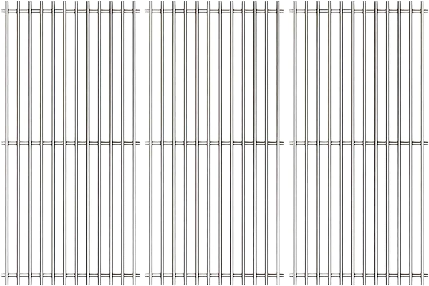 Uniflasy Cooking Grid Grates for Charbroil 463420508, 463420509, 463420511, 463436213, 463436214, 463436215, 463440109, 463441312, 463441514, Thermos 461442114, 16 7/8 Stainless Steel Grill Grates