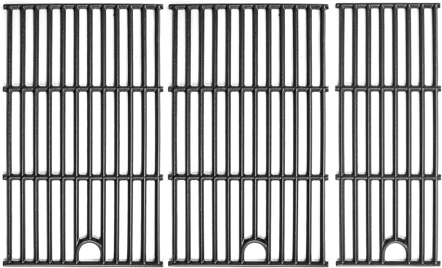 Uniflasy Cast Iron Cooking Grates for Charbroil Performance 463448021 463449021 463466522 463455021 5-Burner Grill, for CharBroil 463436215 463433016 463432215 4Burner Gas Grill, 3Pack Grill Grates