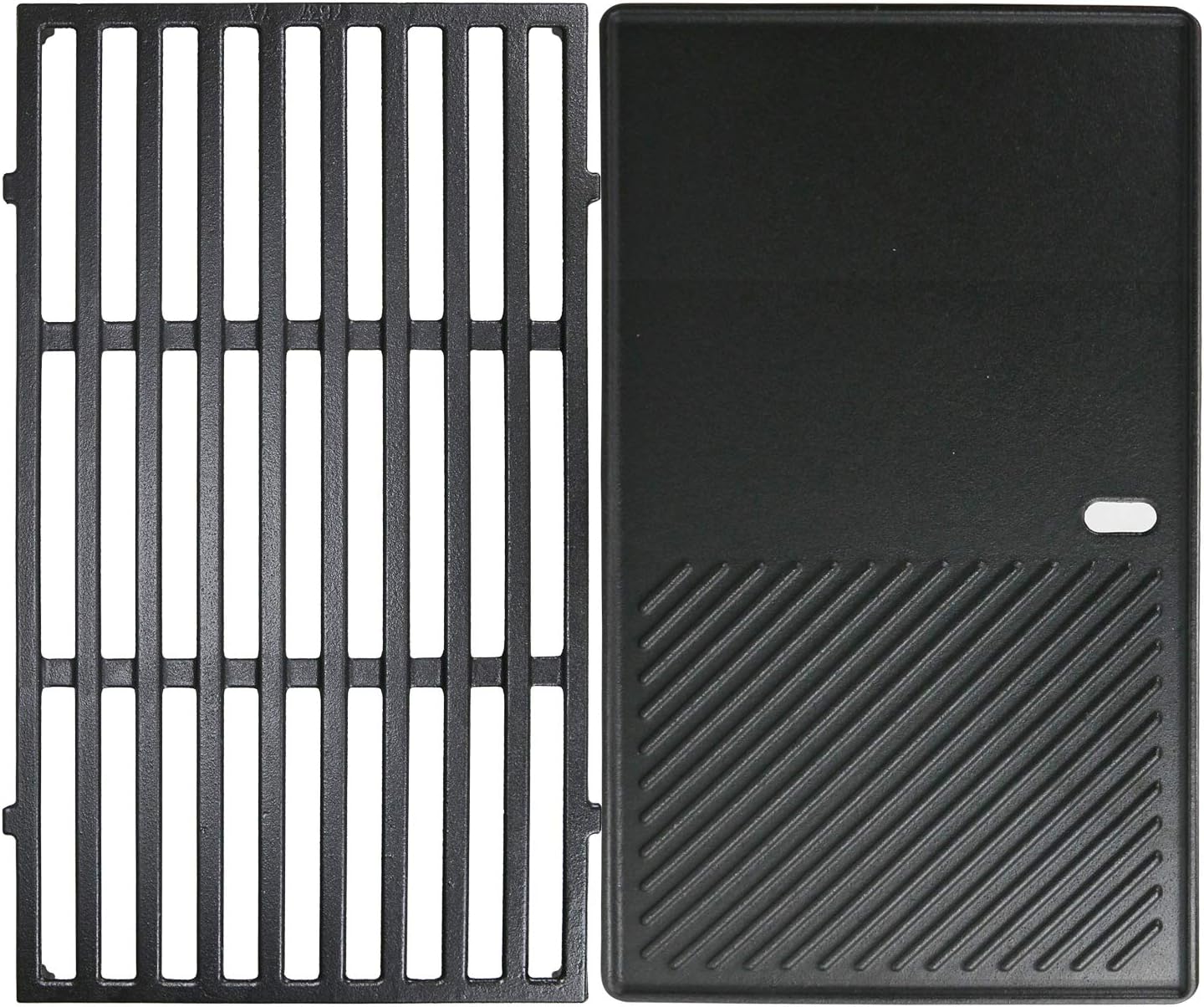 Uniflasy 7637 17.5 Inch Cast Iron Grill Replacement Part for Weber Spirit & Spirit II 200 Series Spirit E210 E220 S210 S220 Cooking Grill Grates Reversible Griddle Plate with Front Control Spirit 200