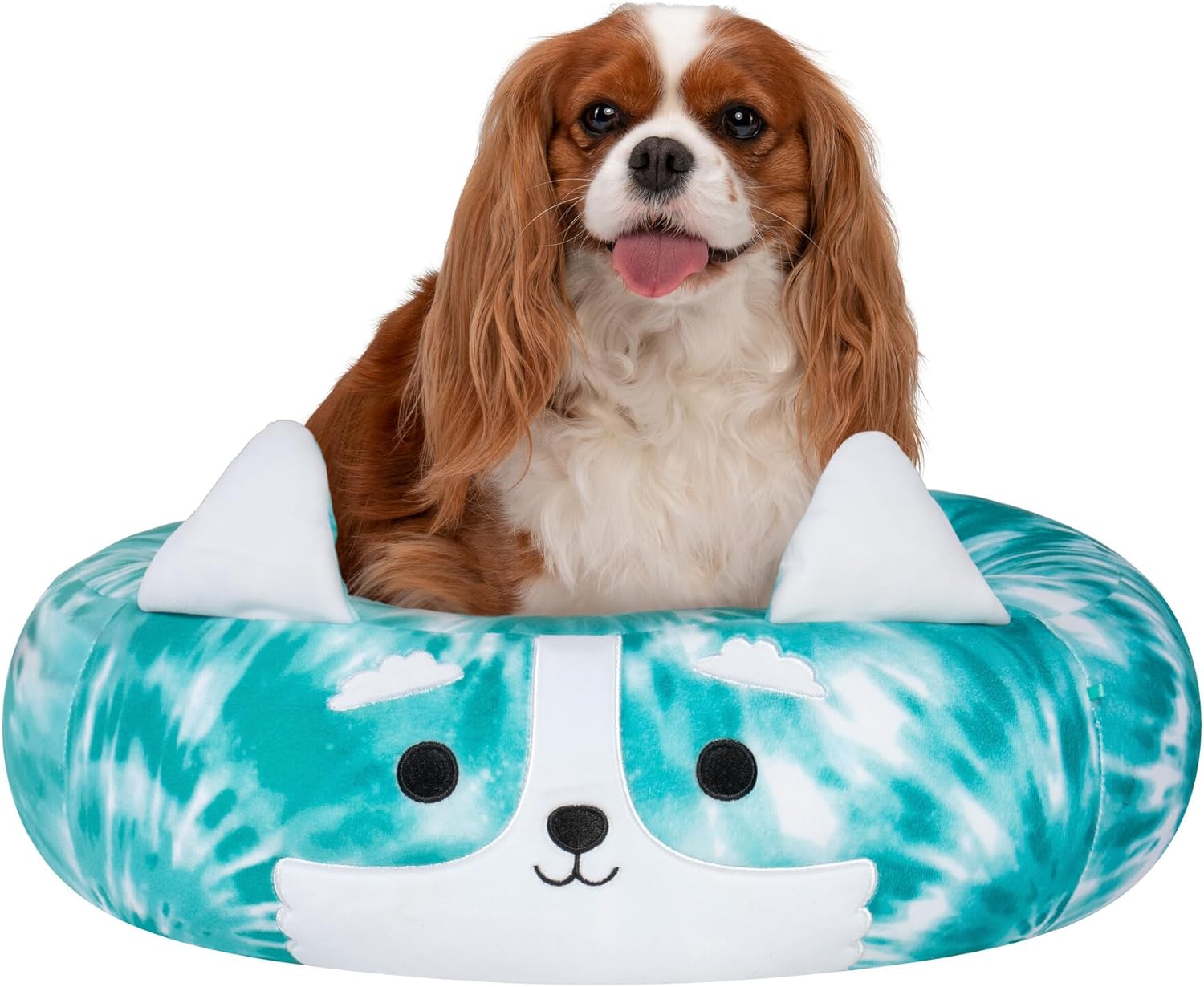 Squishmallows Original 24-Inch Halver The Corgi Pet Bed - Medium-Sized Ultrasoft Official Plush Pet Bed