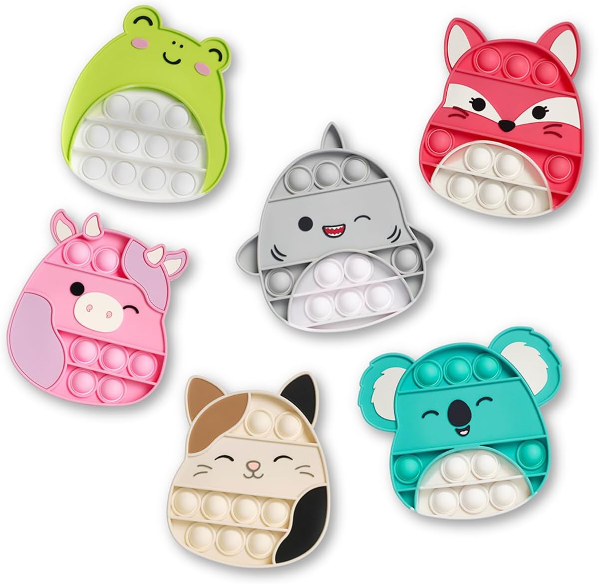 Top Trenz Pop Fidgety Mystery Bag  Mystery Squishmallows Inside - Stress-Relieving Sensory Toy, Ideal for Classroom Focus, Party Favors, and Engaging Hand Activity  Complete The Full Squad!