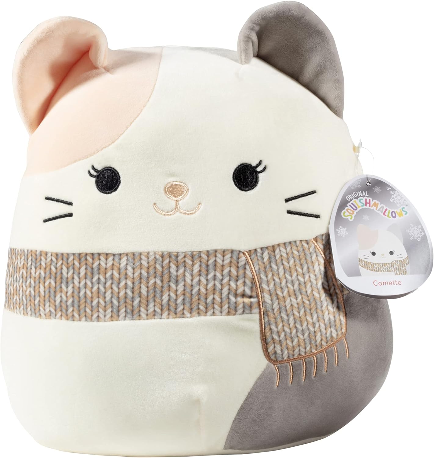 Squishmallows 12 Camette The Cat Christmas Plush - Officially Licensed Kellytoy - Collectible Soft & Squishy Kitty Stuffed Animal Toy - Add to Your Squad - Gift for Kids, Girls & Boys - 12 Inch