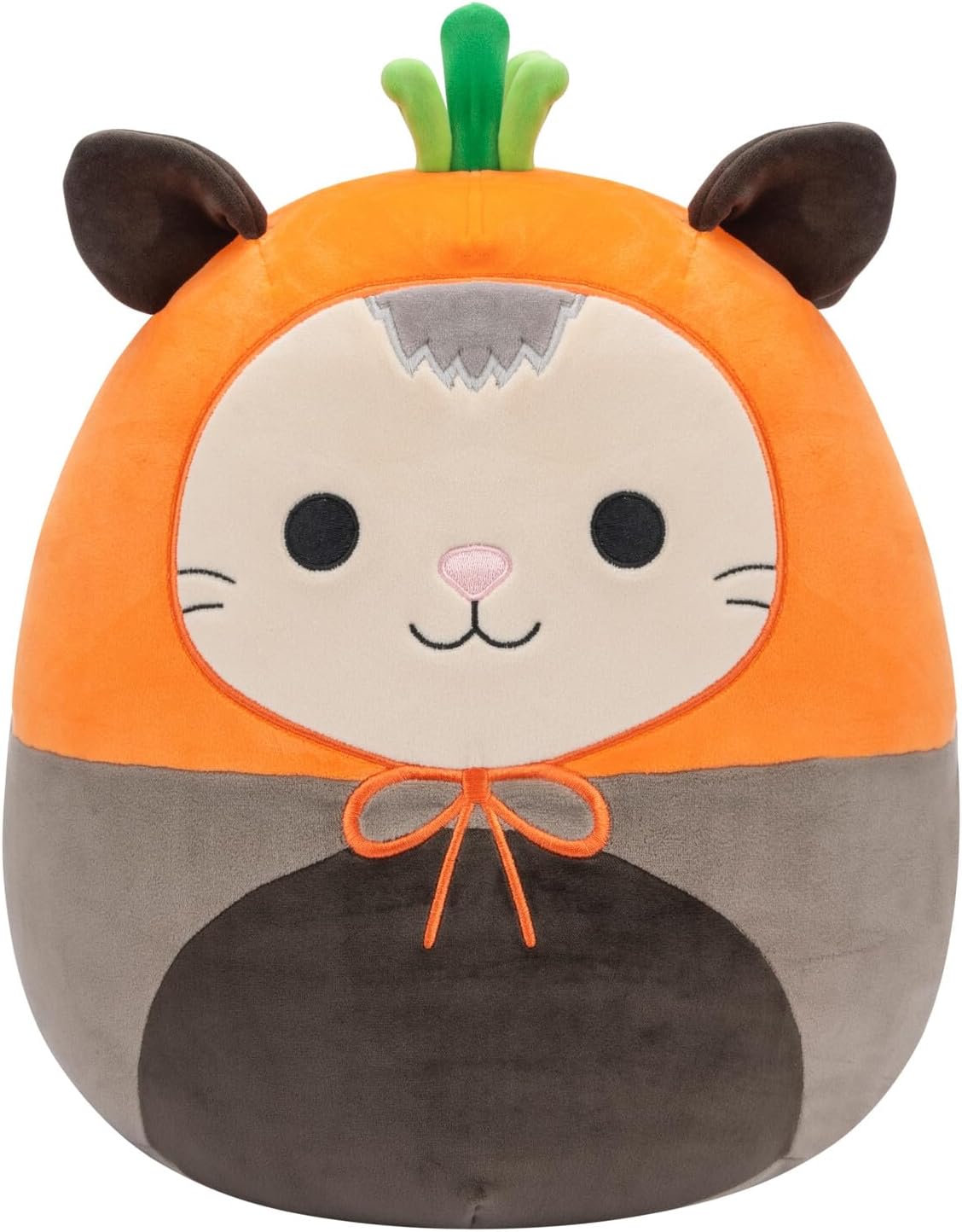 Squishmallows Original 12-Inch Luanne Grey Opossum with Carrot Hat - Official Jazwares Plush