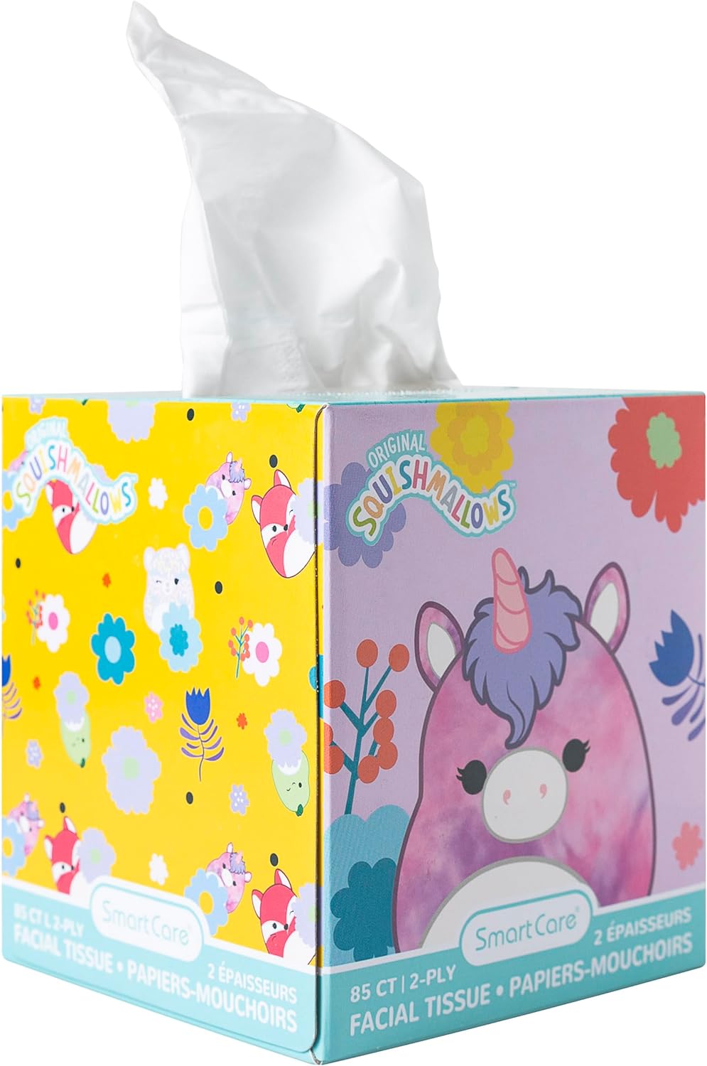 Smart Care Squishmallows Facial Tissue, Ultra Soft 2-Ply, 85CT