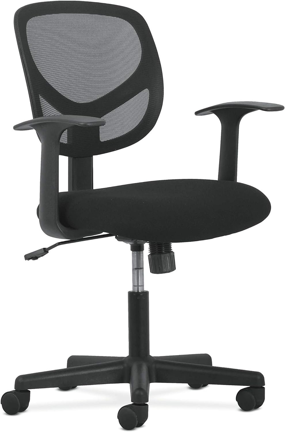 HON BSXVST102 Sadie Swivel Mid Back Mesh Task Arms-Ergonomic Computer/Office Chair (HVST102), Black