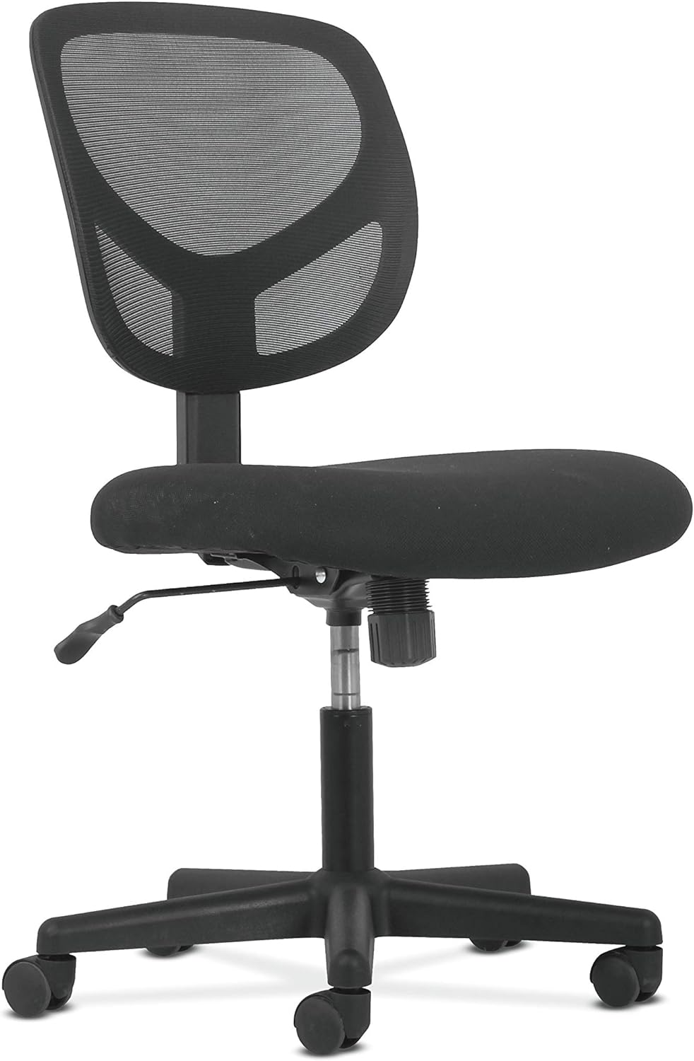 HON BSXVST101 Sadie Swivel Mid Back Mesh Task Without Arms-Ergonomic Computer/Office Chair (HVST101), Black