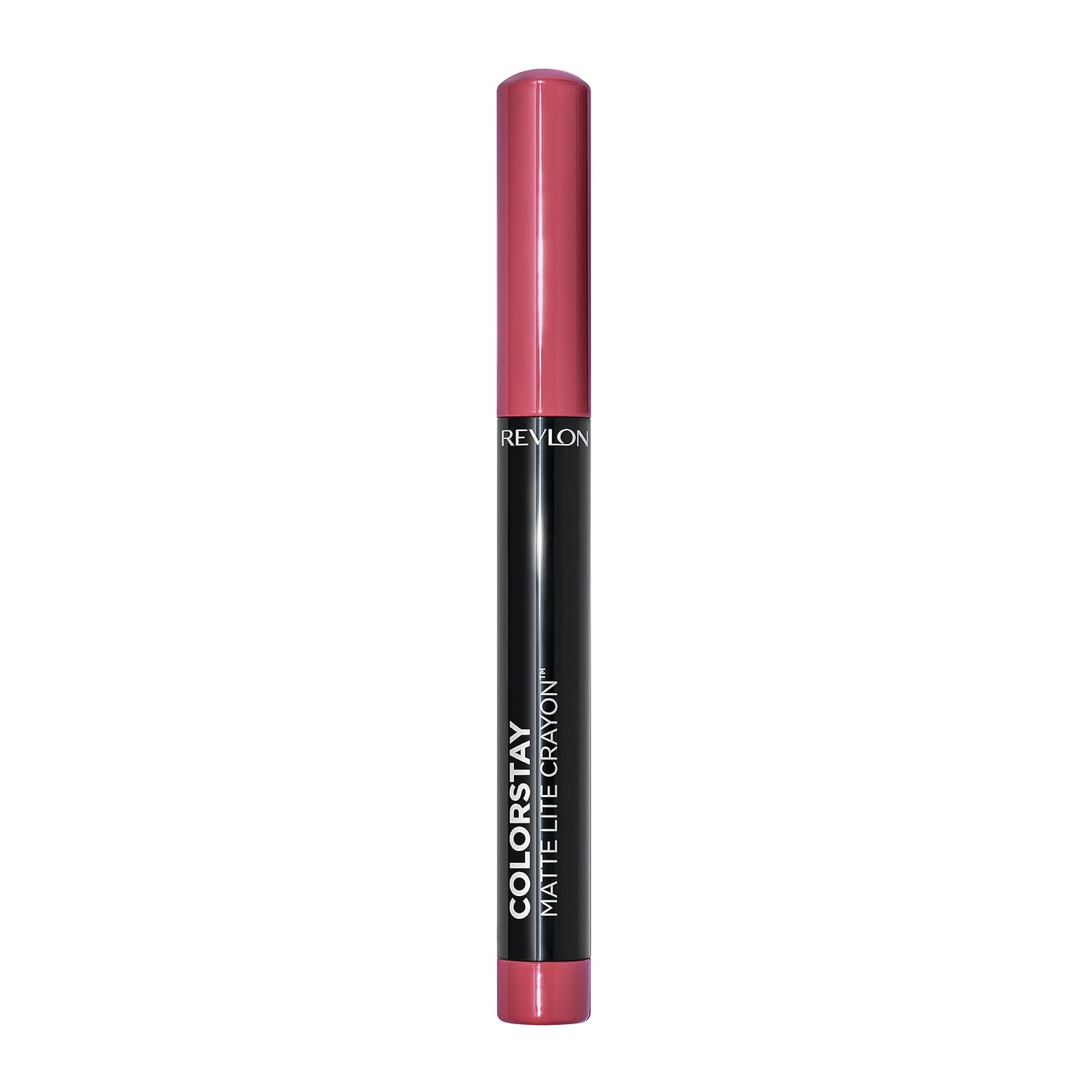 Revlon ColorStay Matte Lite Crayon Lipstick with Built-in Sharpener, Smudge-proof, Water-Resistant Non-Drying Lipcolor, 004 Take Flight, 0.049 oz