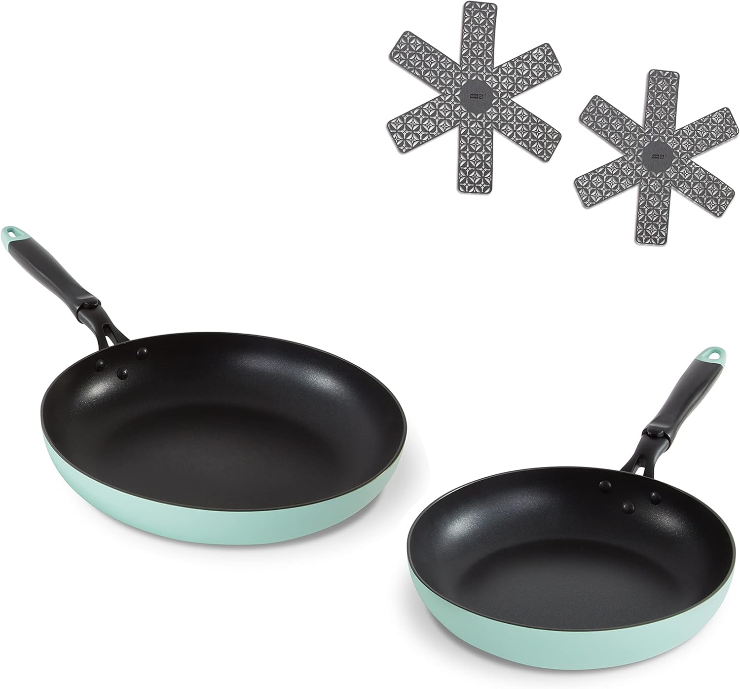 DASH Nonstick Hard Anodized 10 Inch and 12 Inch Fry Pan Cookware Set