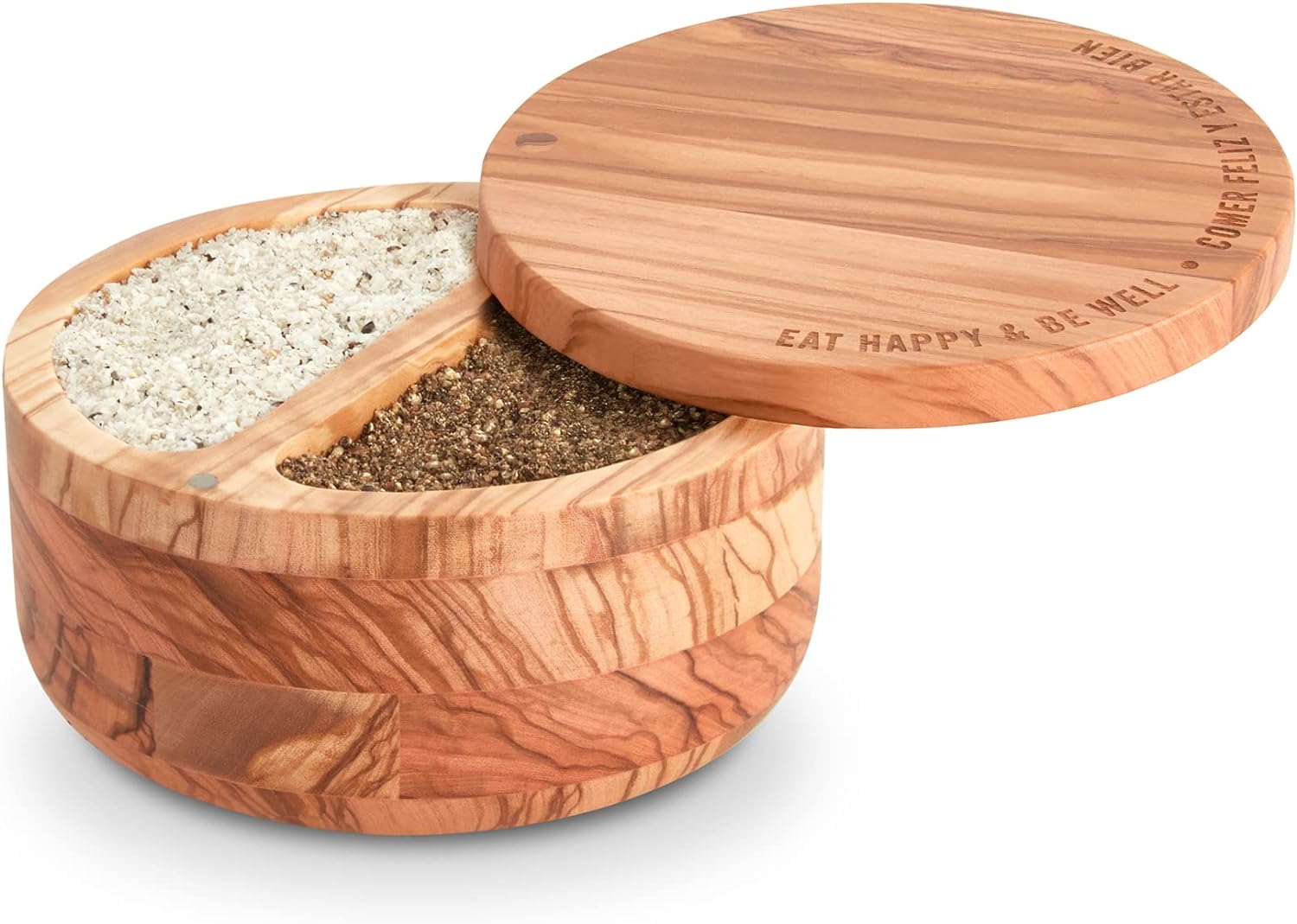 DASH The Fit Cook x Dash Divided Olivewood Salt Cellar