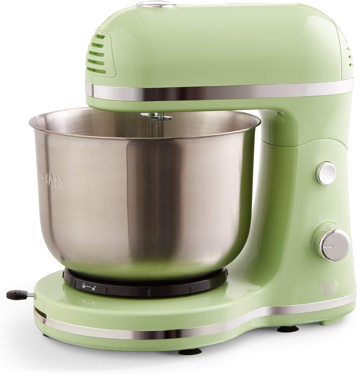 DASH Delish by DASH Compact Stand Mixer, 3.5 Quart with Beaters & Dough Hooks Included - Green