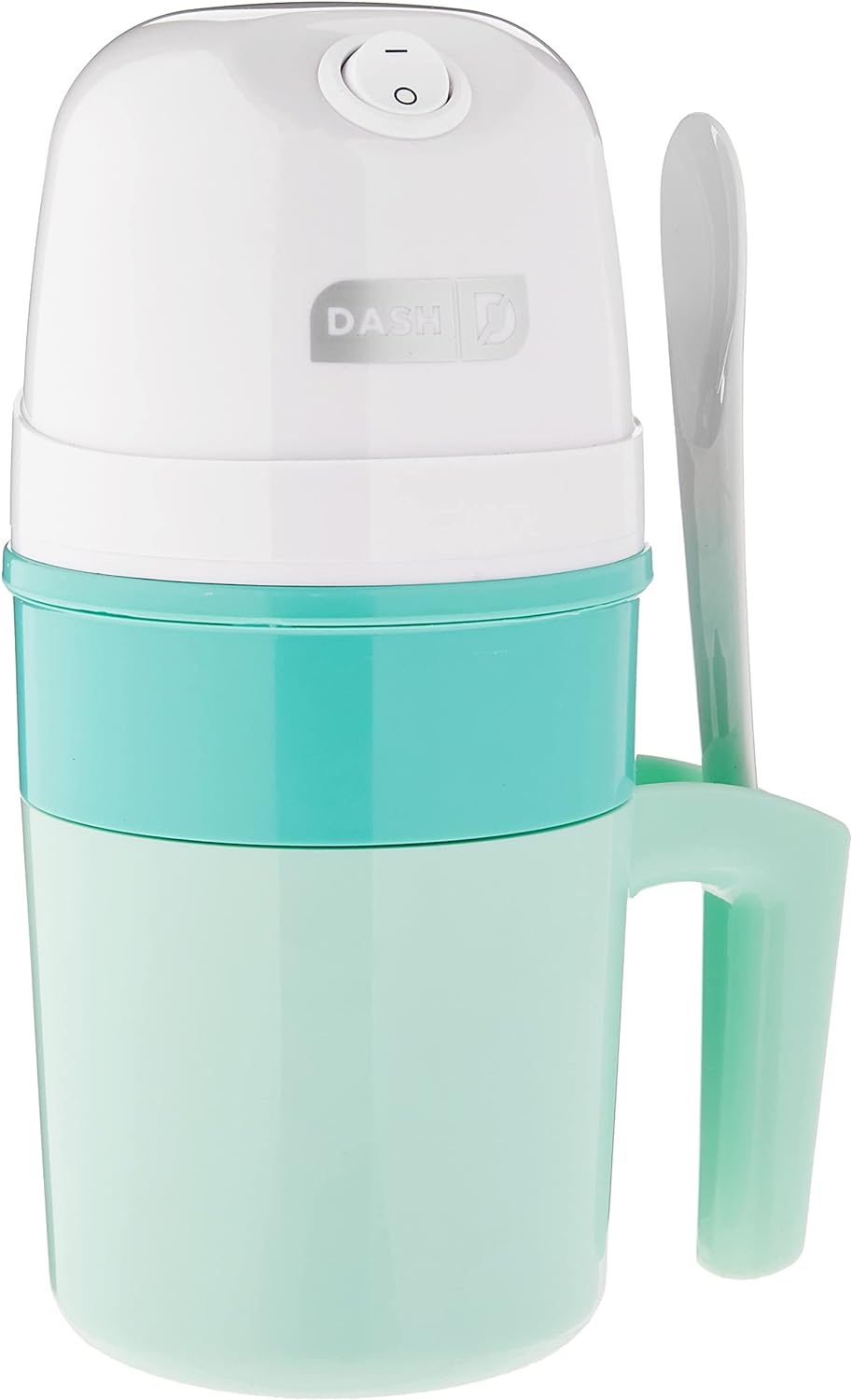 DASH My Pint Electric Ice Cream Maker Machine for Gelato, Sorbet   Frozen Yogurt with Mixing Spoon & Recipe Book (Organic, Sugar Free, Flavored Healthy Snacks   Dessert for Kids & Adults) 0.4qt - Aqua