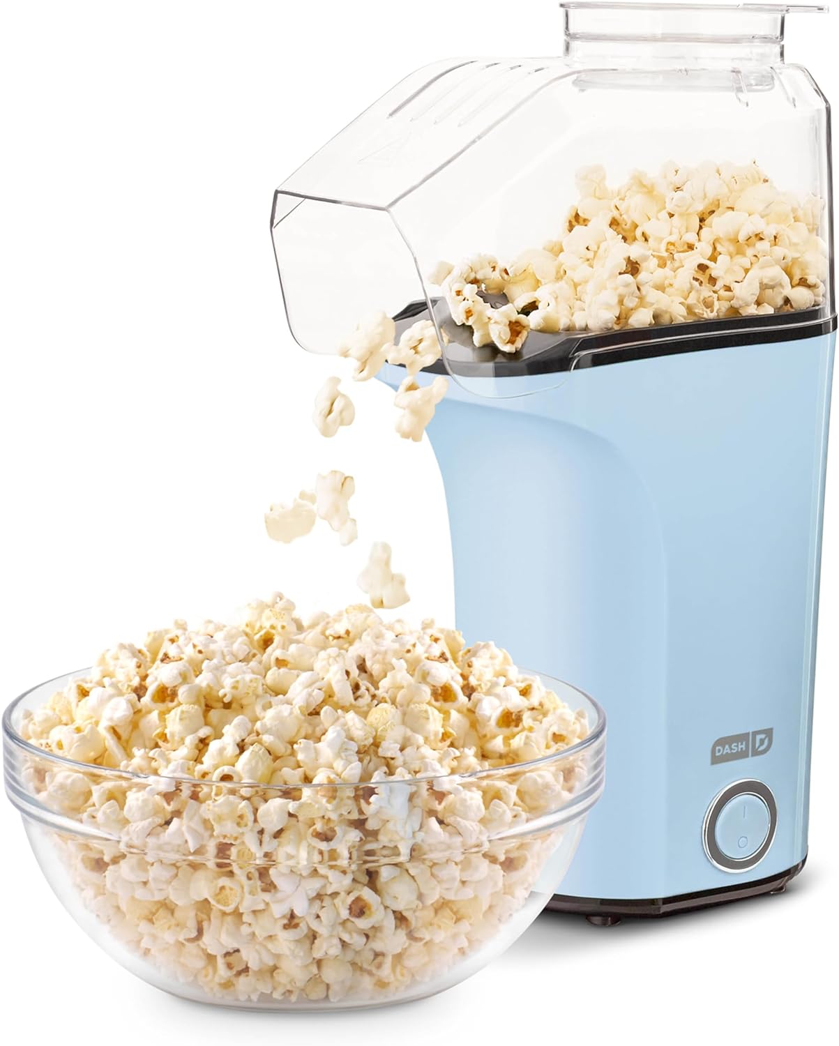 This is my second time purchasing this popcorn popper. I purchased it again because it is just so easy to use ( just pour in kernels and push the button ), and after 2 years, something happened where warm air was still coming out, but popcorn was not popping. I checked to see if it was the popcorn itself, but it was not. This was disappointing. Nevertheless, I re-purchased, and I am back to enjoying quick, easy, tasty popcorn! It does take a little while for the popcorn to start popping, but thi