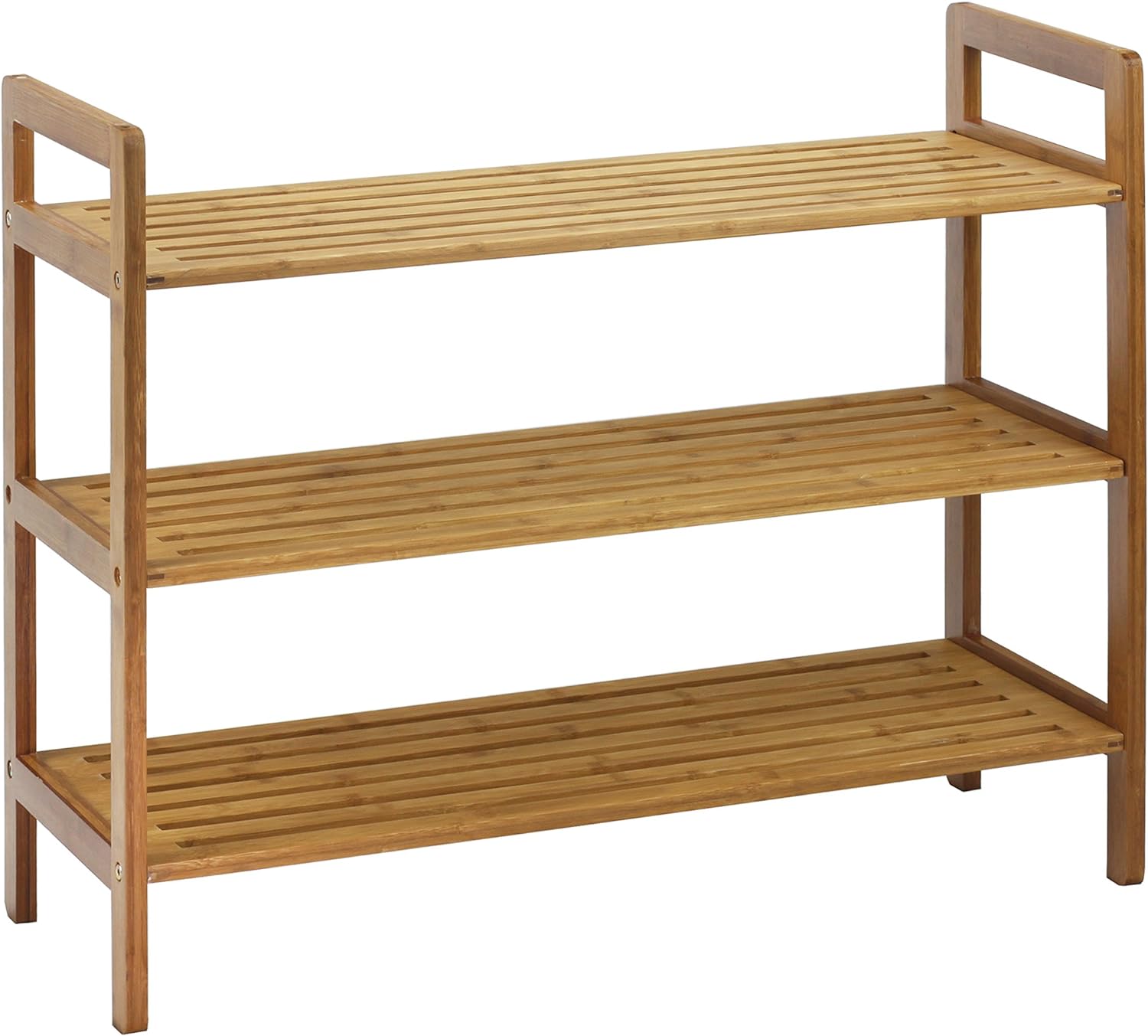 Oceanstar 3-Tier Bamboo Shoe Rack, Natural