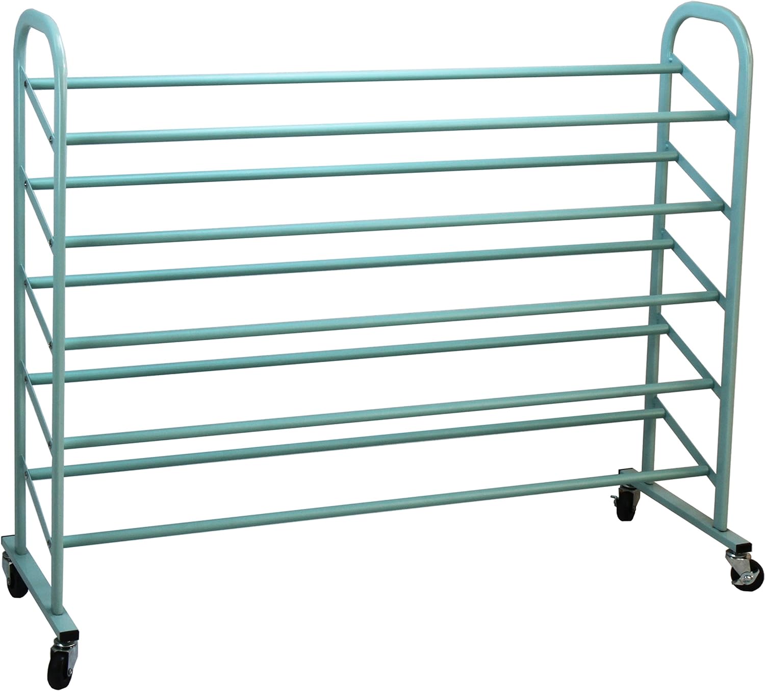 Oceanstar 5-Tier Metal, Turquoise Shoe Rack