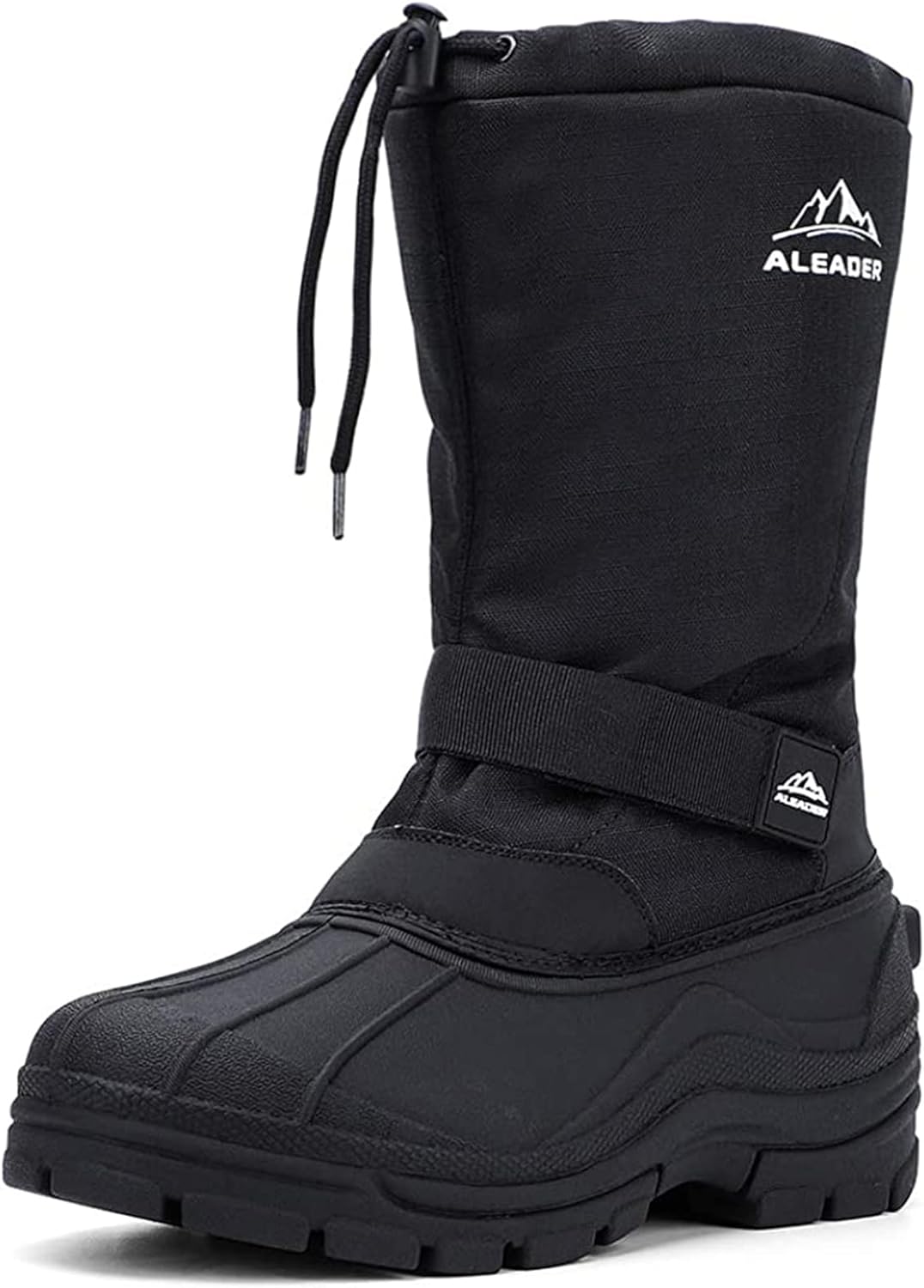 ALEADER Men' Winter Waterproof Insulated Shell Warm Inner Comfortable Outdoor Snow Boots