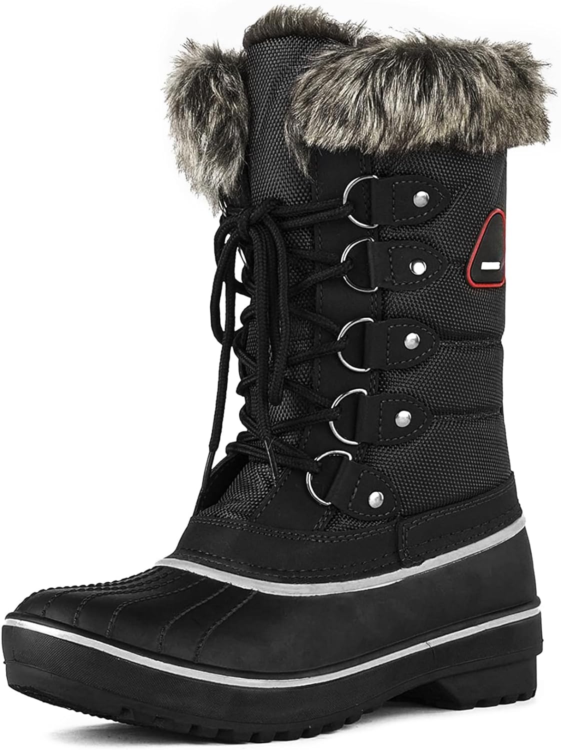 DREAM PAIRS Women' Warm Faux Fur Lined Mid Calf Winter Snow Boots