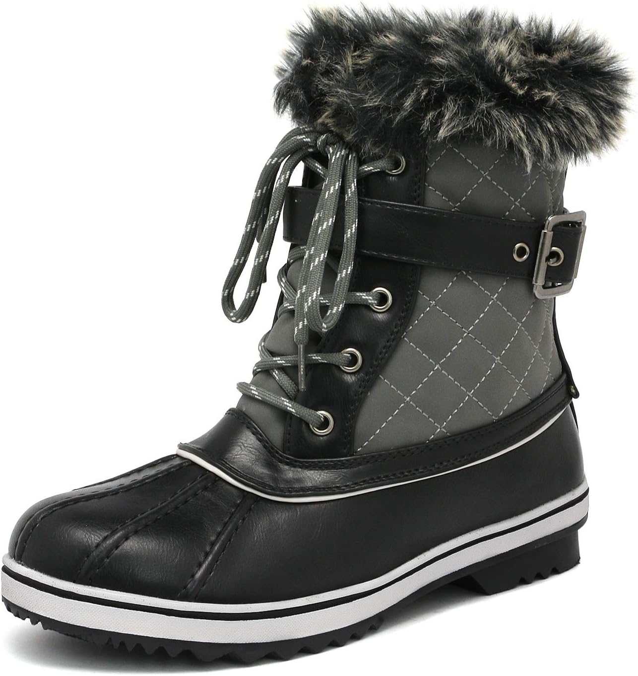 DREAM PAIRS Women' Mid Calf WaterProof Winter Snow Boots