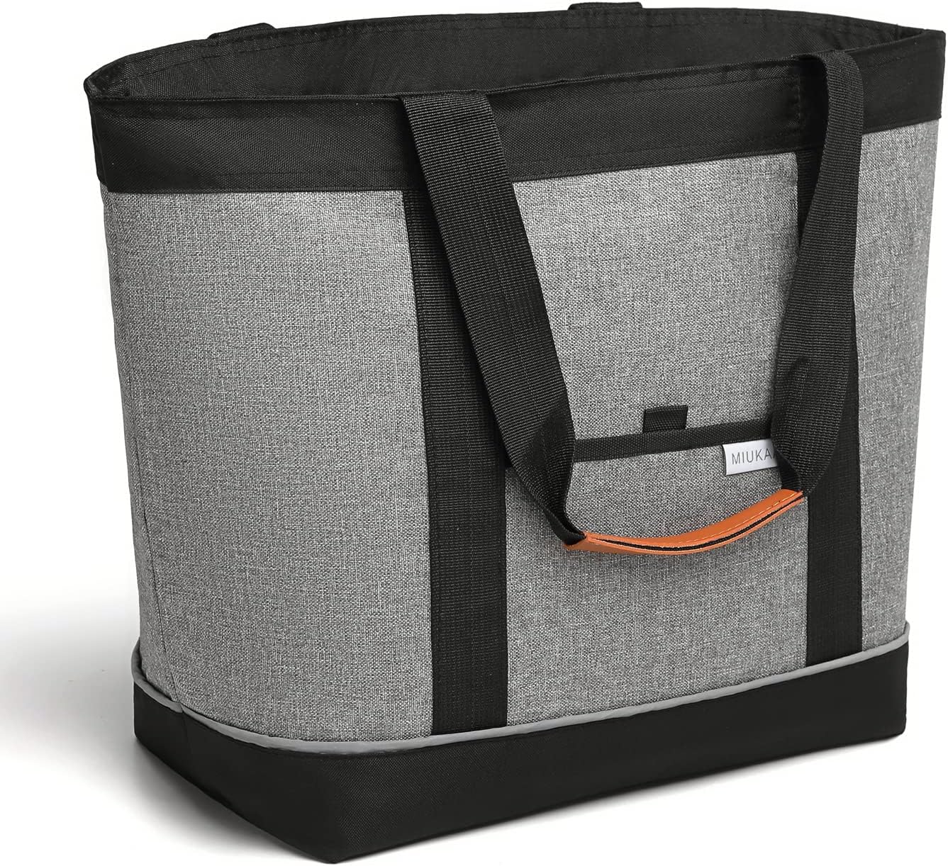 MIUKAA Insulated Cooler Bag - Large, Leakproof with Thermal Foam - Ideal for Grocery, Travel, Beach & Picnic