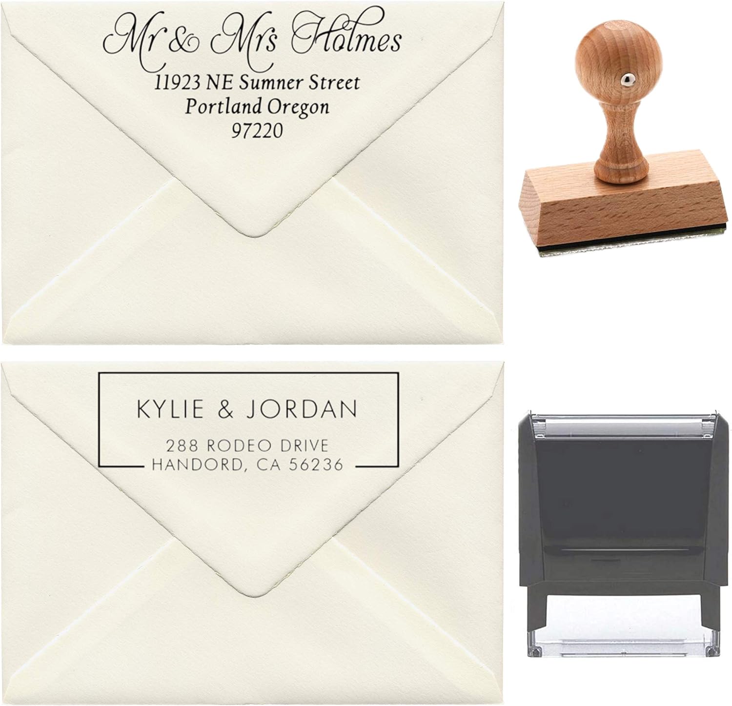 17+ Designs to Choose!! Customized Self Inking Return Address Stamp - Custom Address Stamper - Black Red Blue Purple Green Ink - Wedding Invitation Stamp