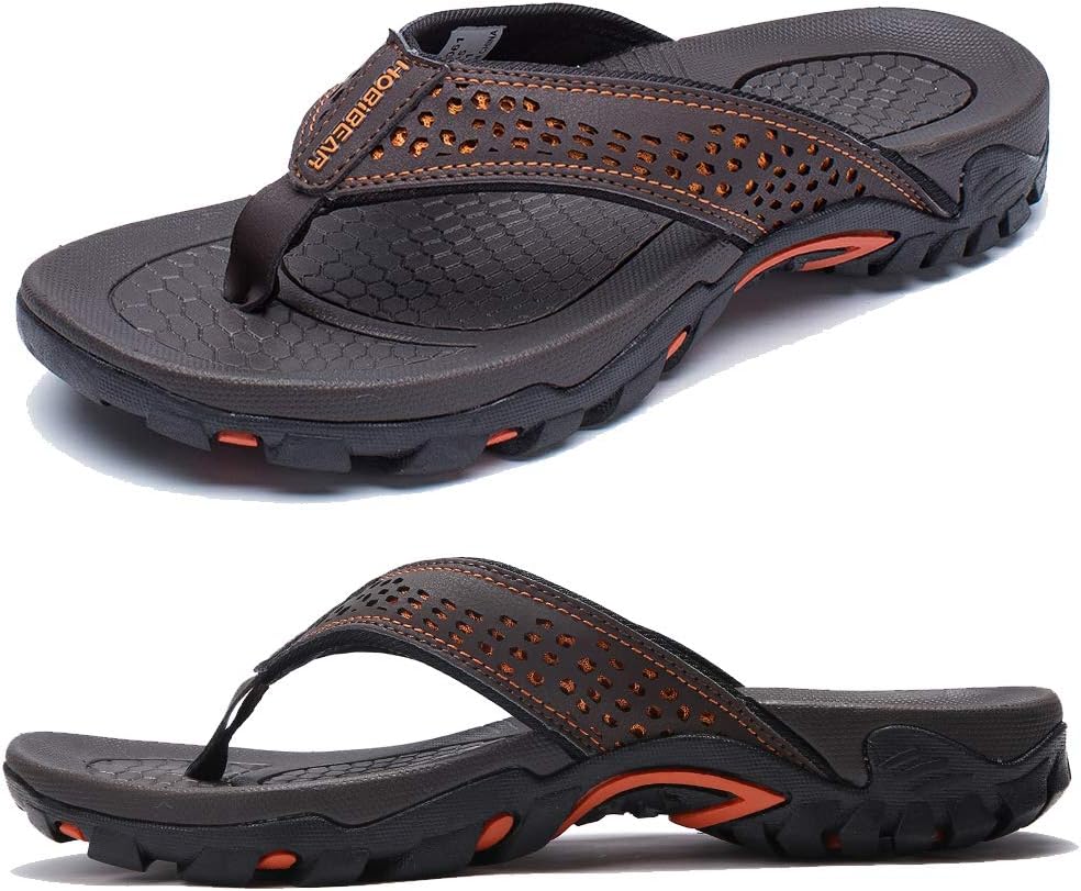 KIIU Mens Thong Sandals Indoor and Outdoor Beach Flip Flop