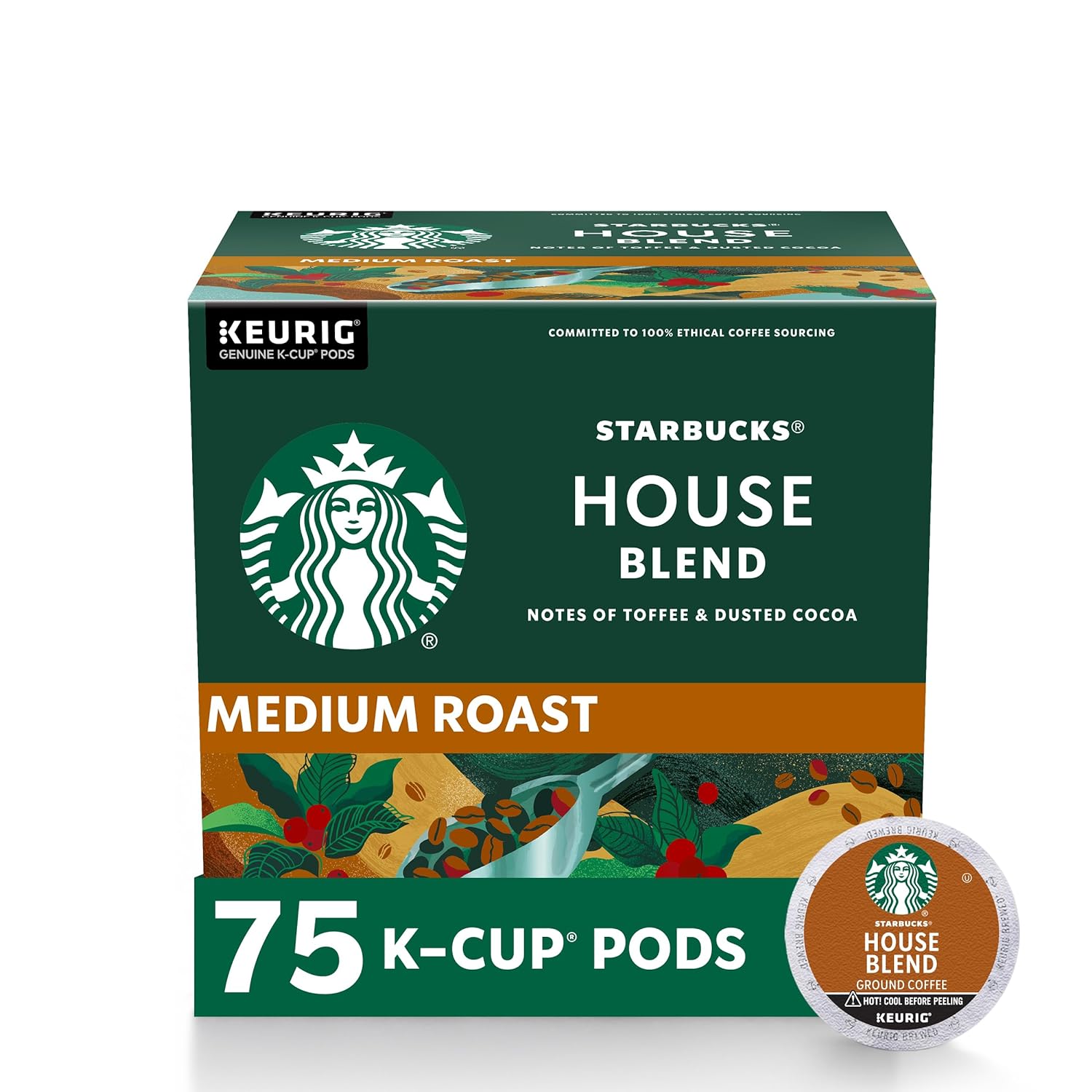 This is my favorite Starbucks blend so I was thrilled to buy it in pods for the office. It is a mellow light roast with a delicious and the Starbucks strength you are expecting but no bitter tones. Love this coffee and the price is moderate.