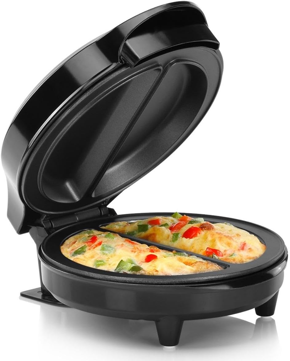 I absolutely love this Non-Stick Omelet & Frittata Maker! It' now a weekend morning breakfast staple in our home, and I liked it so much that I ended up getting another one for our RV.The size of this omelet maker is perfect, and it' incredibly convenient. What I appreciate the most is how easy it is to clean C a real time-saver in our very busy household. The non-stick feature is fantastic; I can confidently say goodbye to sticky omelets. One of the coolest features is the ability to flip the