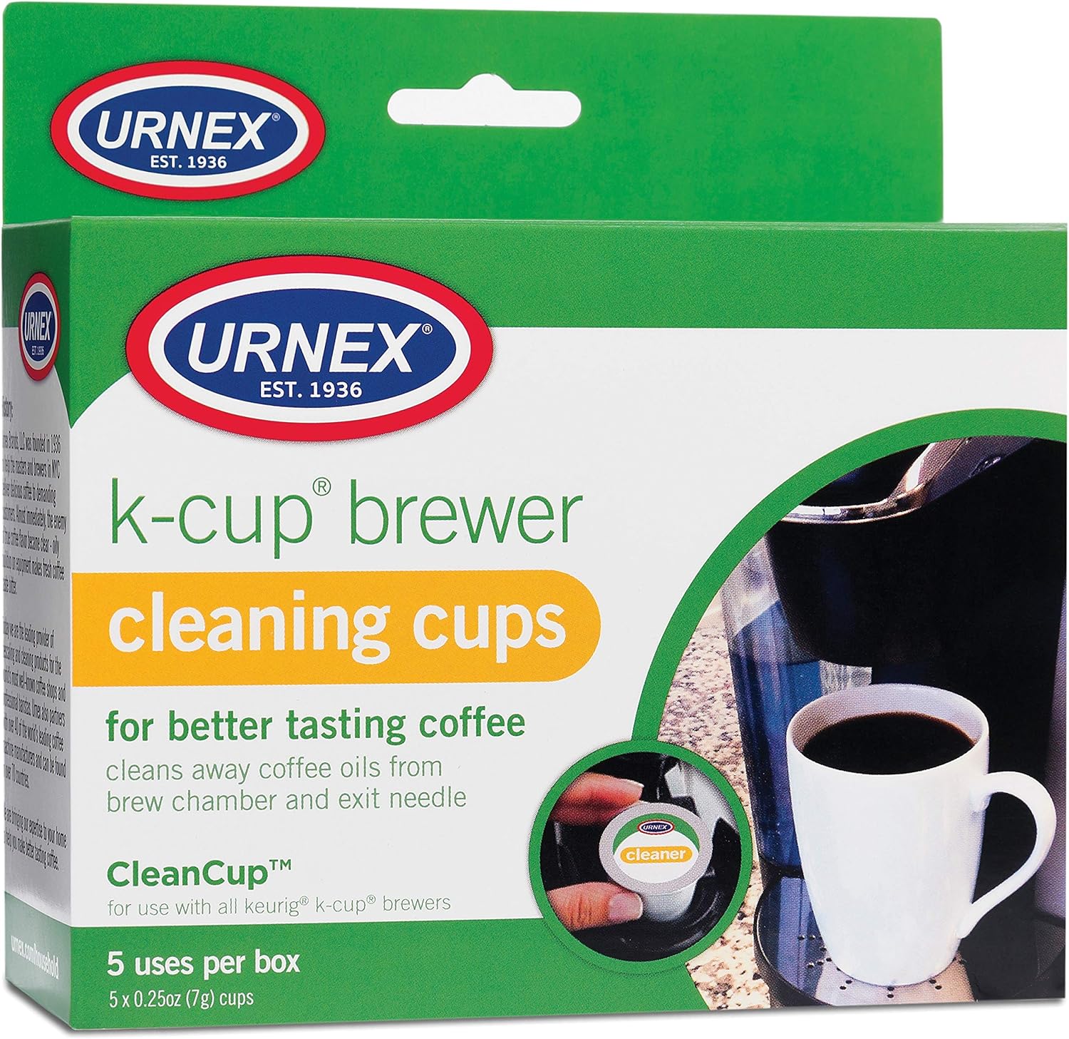 This product does exactly what it' supposed to do: Clean your Keurig machine' needles.You pop one in and run a large cup cycle. Lots of soapy liquid emerges. Open and close your machine and run another cycle through.Then rinse by running a couple/few cycles with no pod, just water. That' it!Afterwards, your Keurig needles should be clean and water flow like new.Personally, I like the Urnex Descaling Liquid, too. While these clean the needles, specifically, the Descaling Liquid cleans the rese