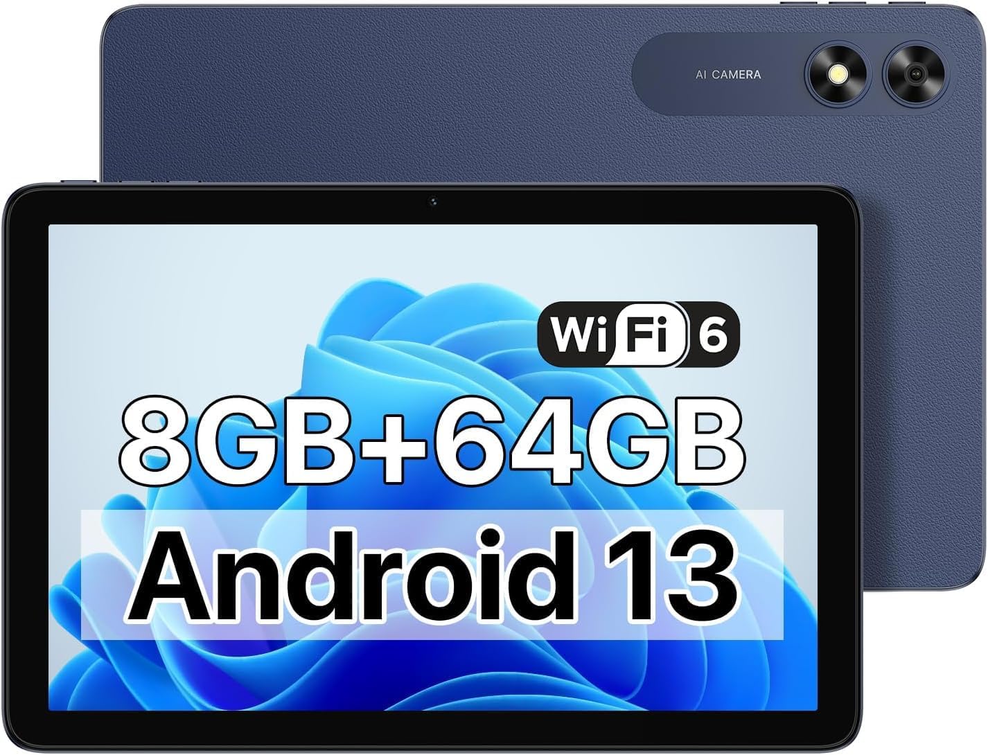 UMIDIGI Android 13 Tablet 2023, G2 Tab 8(4 4) GB 64GB up to 1TB, 10.1-inch Tablet 8MP 8MP Dual Camera, WiFi 6 Bluetooth 5.0 6000mAh Split Screen Android Tablet