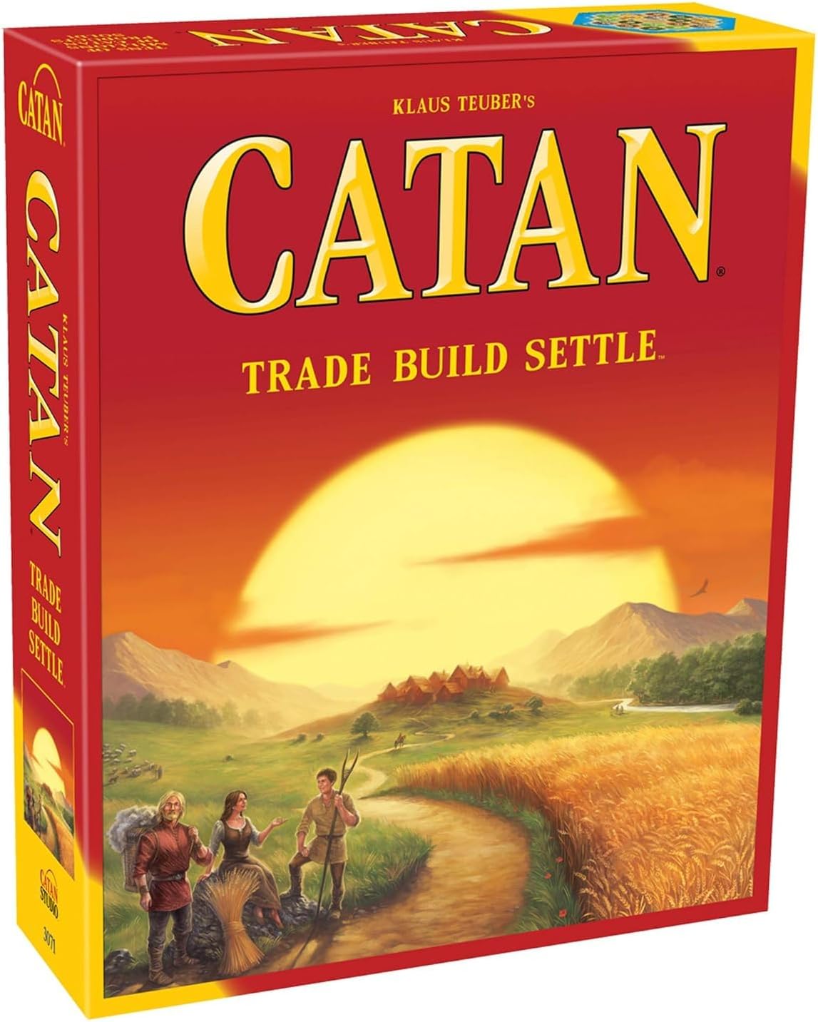 Catan (Base Game) Adventure Board Game for Adults and Family | Ages 10  | for 3 to 4 Players | Average Playtime 60 Minutes | Made by Catan Studio