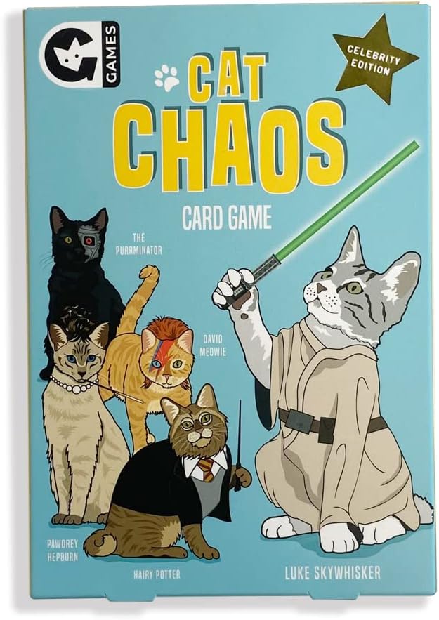 Ginger Fox - Cat Chaos Card Swapping Game. Fast-Paced Card Game. Family Games for Ages 8 and Over. Great Addition to Board Games and Party Games. Fun Games for Family Game Night, Parties and More