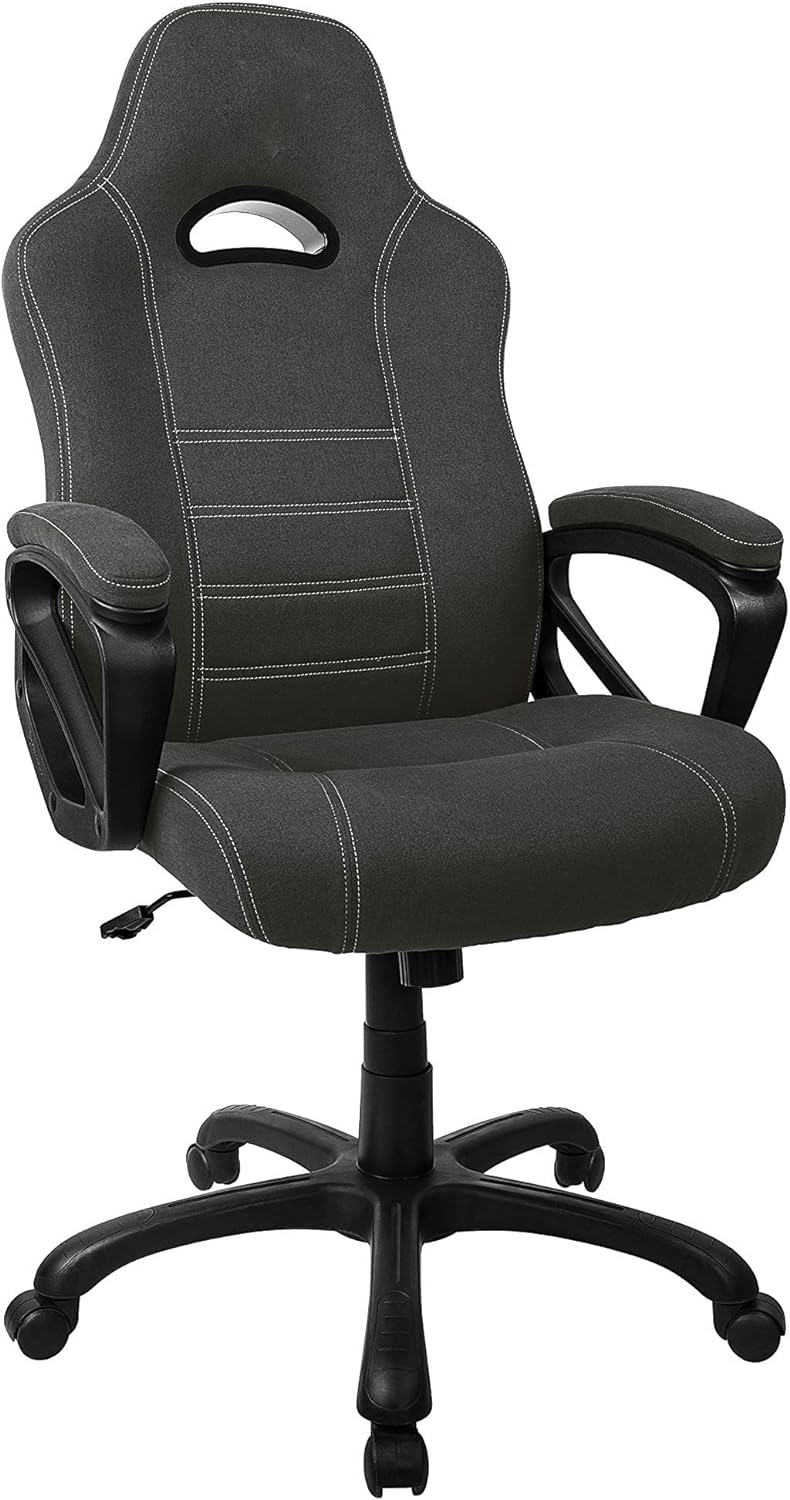 ENGERIO Gaming Chair, Office Chair High Back Computer Chair PU Leather Desk Chair Racing Executive Ergonomic Adjustable Task Chair Black