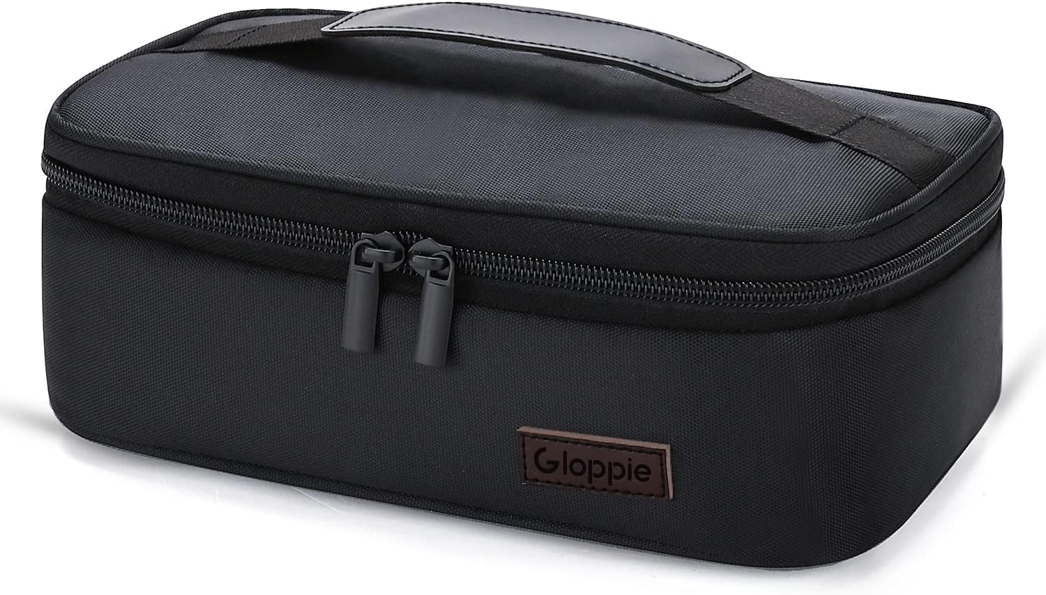 Gloppie Small Lunch Bag for Men Women Insulated Lunch Box Mini Lunchbox Kids Lunch Box Bag Adult Portable Cooler Bags Reusable Snack Bag Black