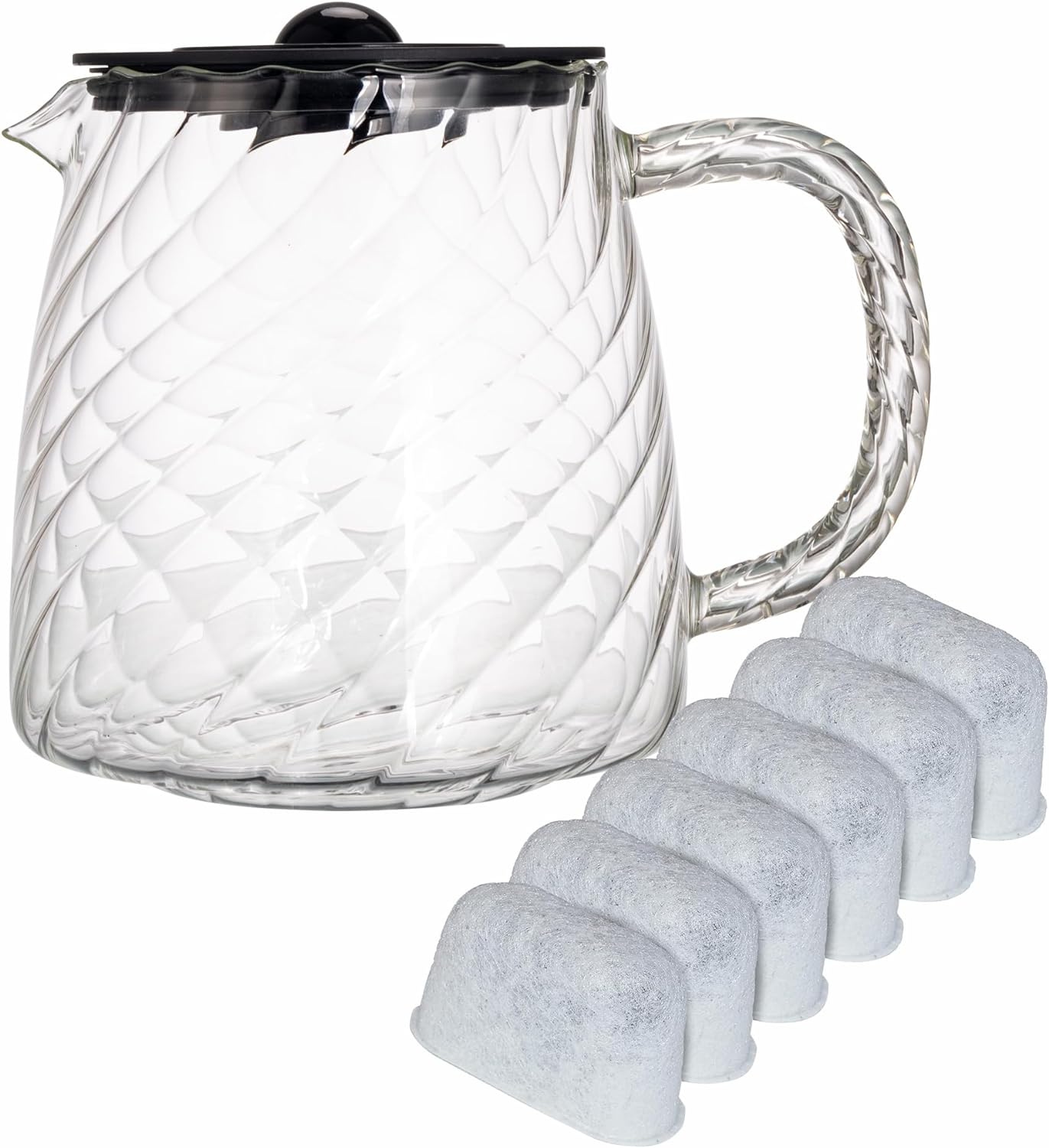 I used this to replace a cuisinart pitcher that I broke. This one is prettier, works well, and easily cleans in the dishwasher. I would buy it again.