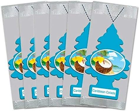 Little Trees Car Air Freshener 6-Pack (Caribbean Colada)