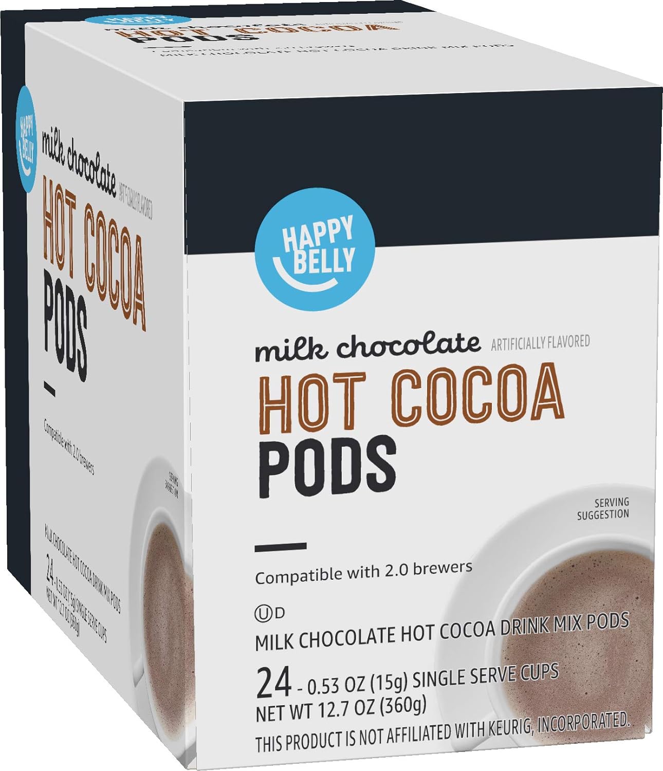 I just bought a kureg recently, and along with this pack of hot coco pods i bought a variety pack, the variety pack had all different brands of hot coco, and after trying them all i have to say amazon does it best! the issue with other coco pods is it kinda tastes like water, since you cant put milk in your kureg, but amazon' coco is nice and strong so it isnt watered down! great for the price too.