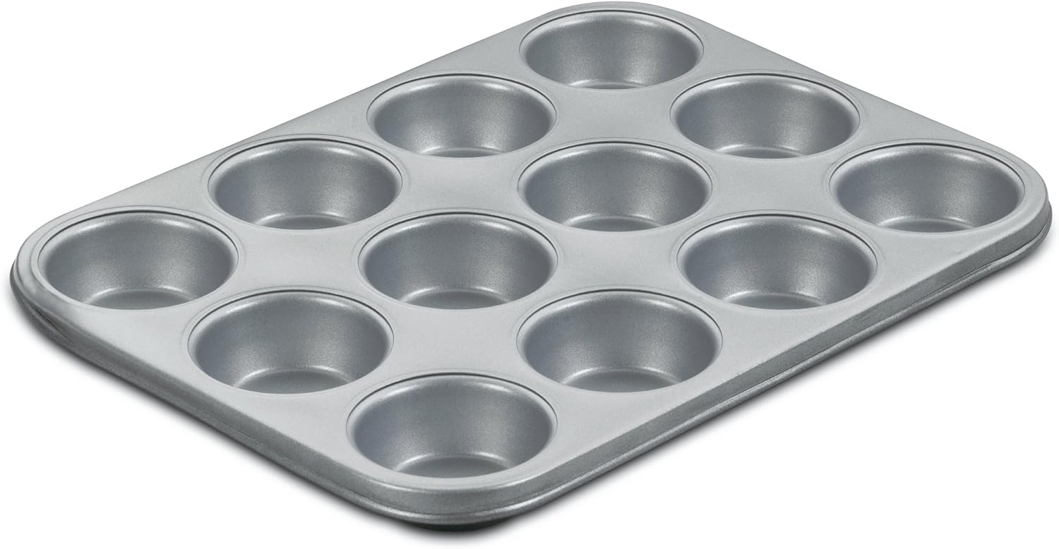 Cuisinart Chef' Classic Nonstick Bakeware 12-Cup Muffin Pan, Silver