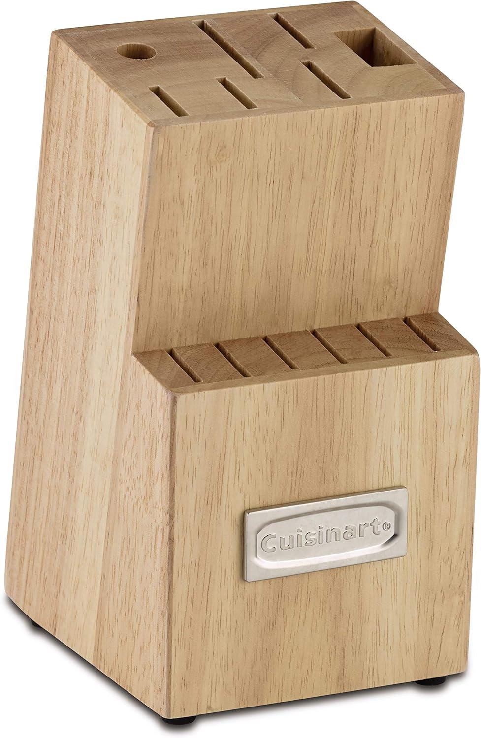 Cuisinart C77TR-14BLK Triple Rivet Collection 14-Slot Cutlery Block, Natural Wood