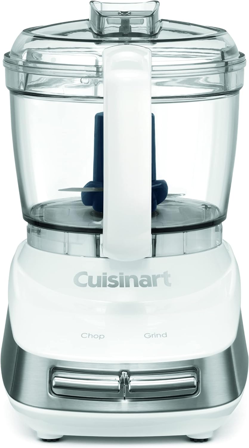 Cuisinart Core Custom 4-Cup Mini Chopper, White and Stainless, MCH-4