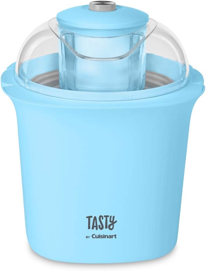 Tasty by Cuisinart ICM100TBL Ice Cream Maker, 8.71(L) x 8.71(W) x 10.49(H), Blue