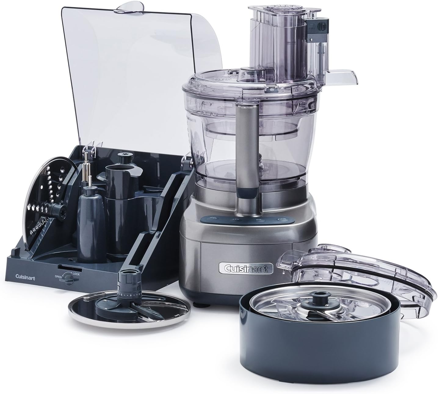 Cuisinart Elemental Small Food Processor, 13-Cup, Gunmetal