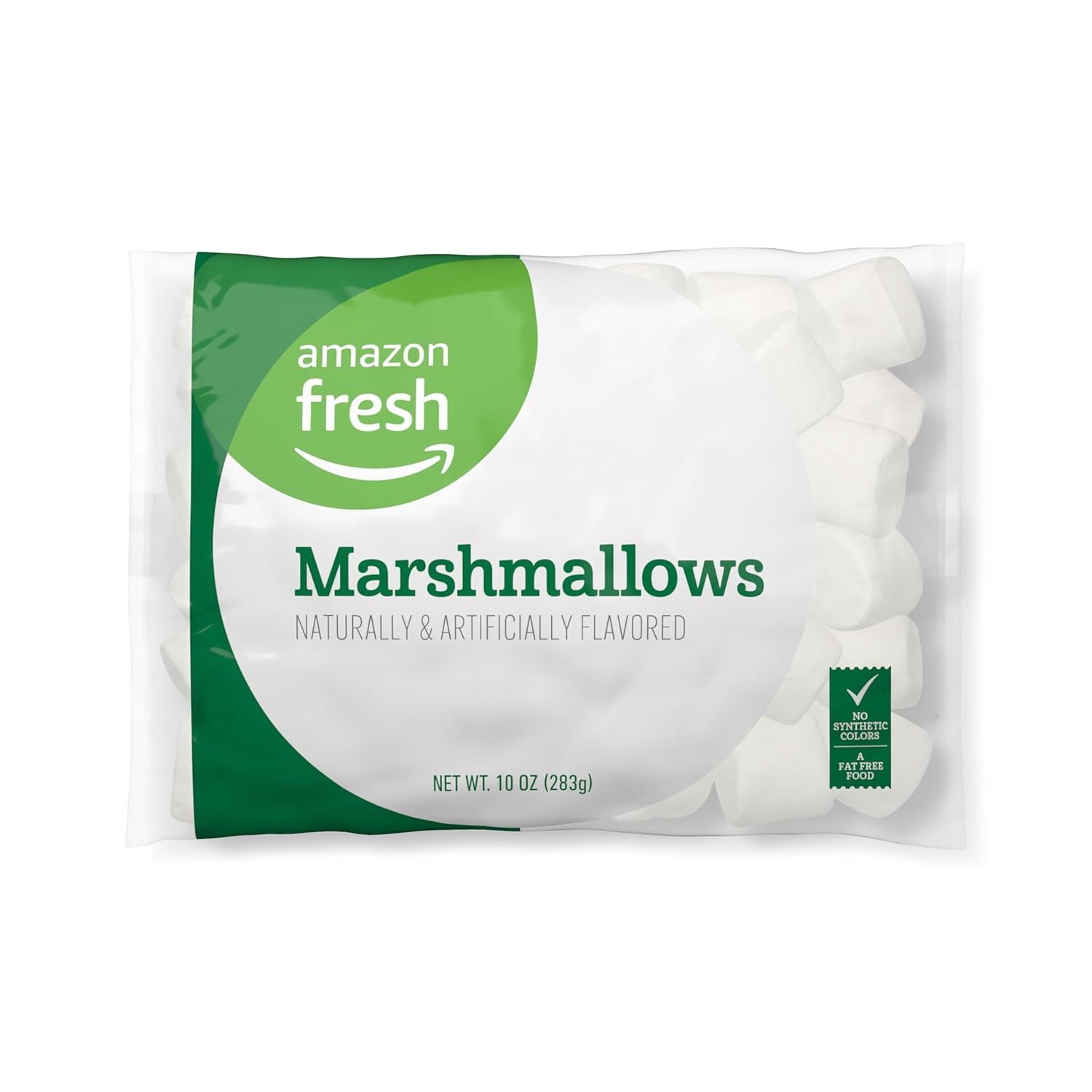 Pleasantly surprised how fresh and aromatic these fluffy marshmallows are. More of a name brand taste and not at all generic tasting. They did well with flavor and texture.Usually, I buy a pack from the store for use in riced cereal treats, but I saw these Amazon brand marshmallows for a reasonable price and decided to order them on a whim. Kinda forgot about the order until they arrived. Now I need to buy some cereal! Or maybe more marshmallows too because these have a really good flavor.I've b