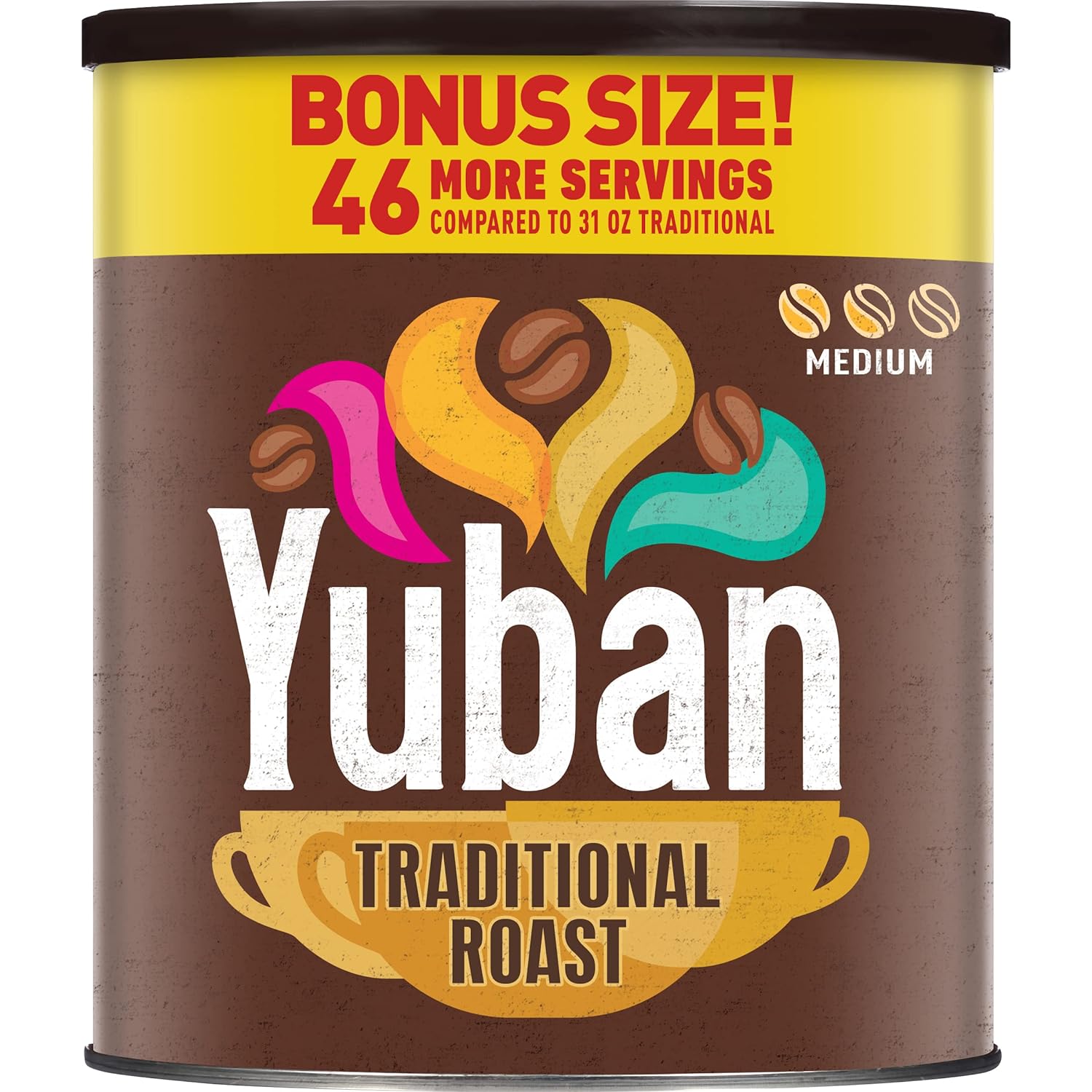 I drank Yuban coffee many, many years ago and my store stopped carrying it.I was at a business meeting and after dinner they served coffee. It was a pleasant-tasting coffee. I asked the waiter if he could find out what brand of coffee they were serving. He came back and said...it was Yuban.I found it on, Amazon and bought 3 large cans.