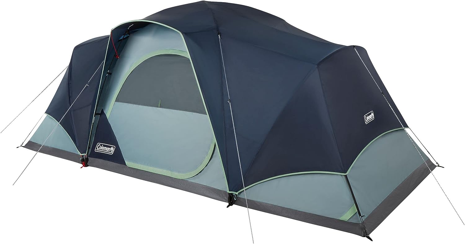 Took this tent for a weekend camping trip, which was also my kid' first camping trip and they loved it.-Lots of space inside.- I fit a queen size air bed along with a comfort cot from REI inside and still had lots of space for a family of 4.- Good amount of headroom when standing. I did not experience any bad weather so I am not able to comment on the durability but ventilation was good.- It did not feel stuffy or humid inside.- It took me about 20-30 mins to figure out how to put it together t