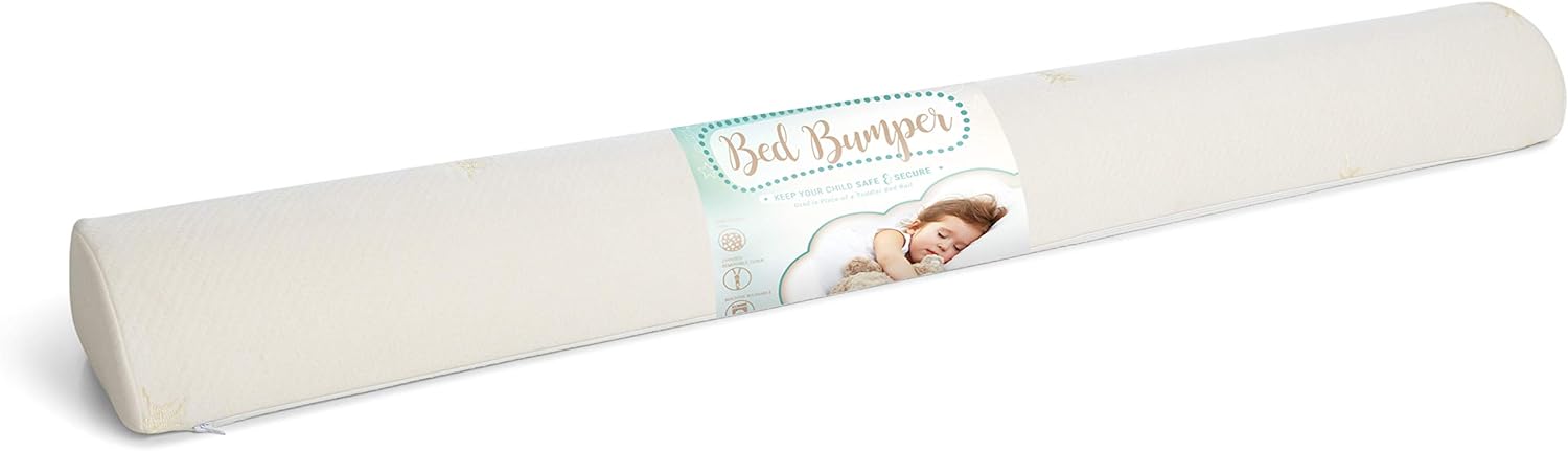 Milliard Bed Bumper (1 Pack) Foam Safety Rail Guard with Non-Slip Hypoallergenic Water Resistant and Washable Cover, Bed Rail for Toddlers, Kids, Adults and Seniors