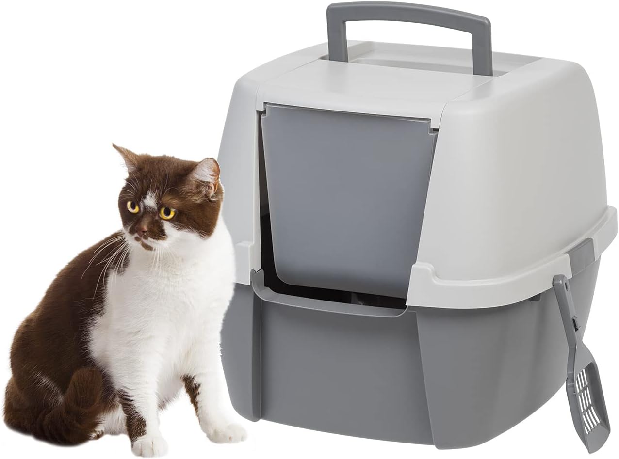 As a proud cat owner, finding the right litter solution has always been a priority for me. This product has been a functional and aesthetically pleasing answer to my cat' bathroom needs.First and foremost, the top entry design provides my cat with the privacy he craves while minimizing litter spillage and containing any spraying within the tall walls of the box. This not only creates a stress-free environment for my feline friend but also ensures a cleaner and tidier living space for everyone.O