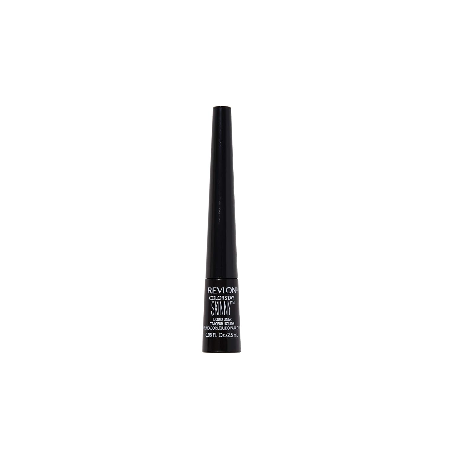 Revlon Skinny Liquid Eyeliner, ColorStay Eye Makeup, Waterproof, Smudge-proof, Longwearing with Ultra-Fine Tip, Black Out, 0.08 oz