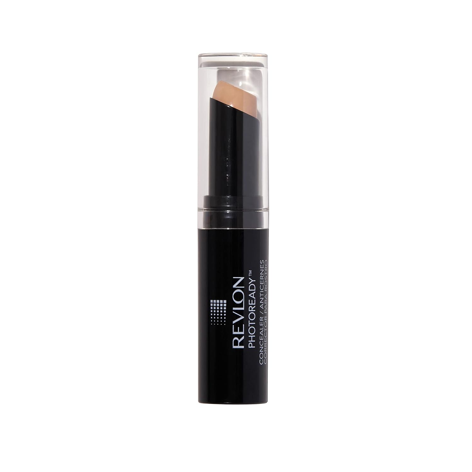 Revlon Concealer Stick, PhotoReady Face Makeup for All Skin Types, Longwear Medium- Full Coverage with Creamy Finish, Lightweight Formula, 003 Light Medium, 0.11 Oz